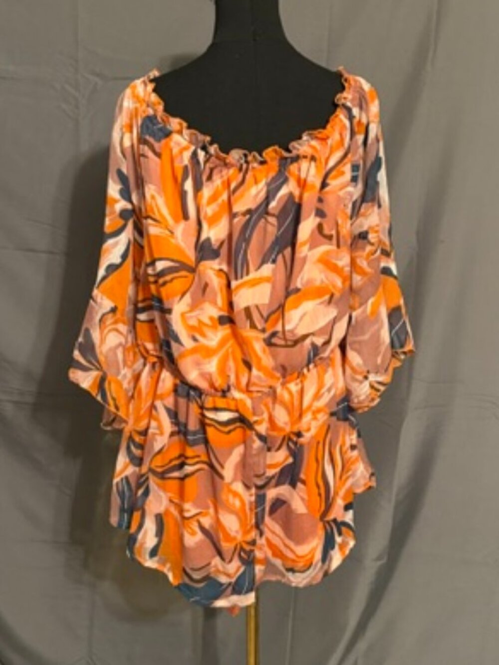 HINT OF BLUSH Peplum Blouse Size 3X - Picture 2 of 3